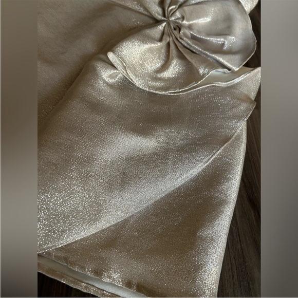 Caught in the Spotlight Champagne Lulu's Dress wedding bachelorette party bride - Picture 6 of 9